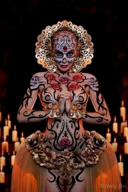Day of the Dead Costume and Bodypaint
