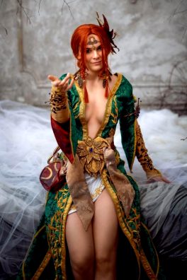 Triss Cosplay From Witcher 3 By DungeonQueen