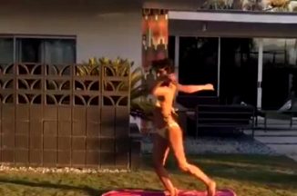 Emmanuelle Chriqui Dancing In A Bikini