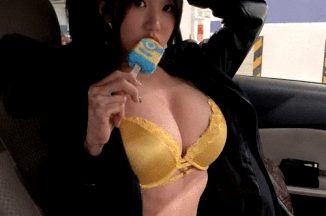 Malaysian Beauty Mammoth Sized Boobs Eating A Popsicle Animation