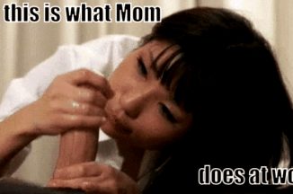 Mom helping you