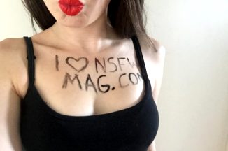Sexy fan shows how much she loves NSFW MAG