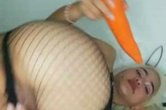 Will This Carrot Fit In My Tight Pussy.. What Do You Think?